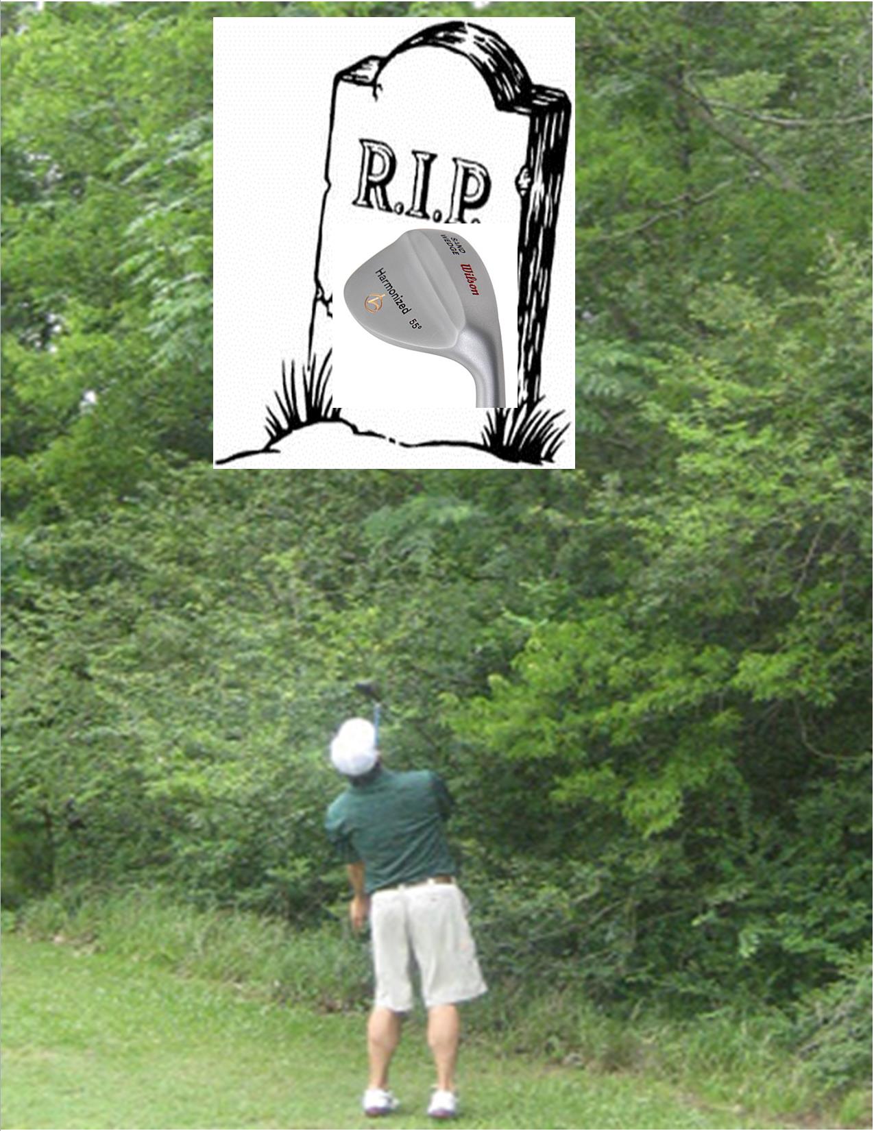 The Commissioner takes a moment on the 15th tee Saturday to say his final goodbye to a dear old friend.